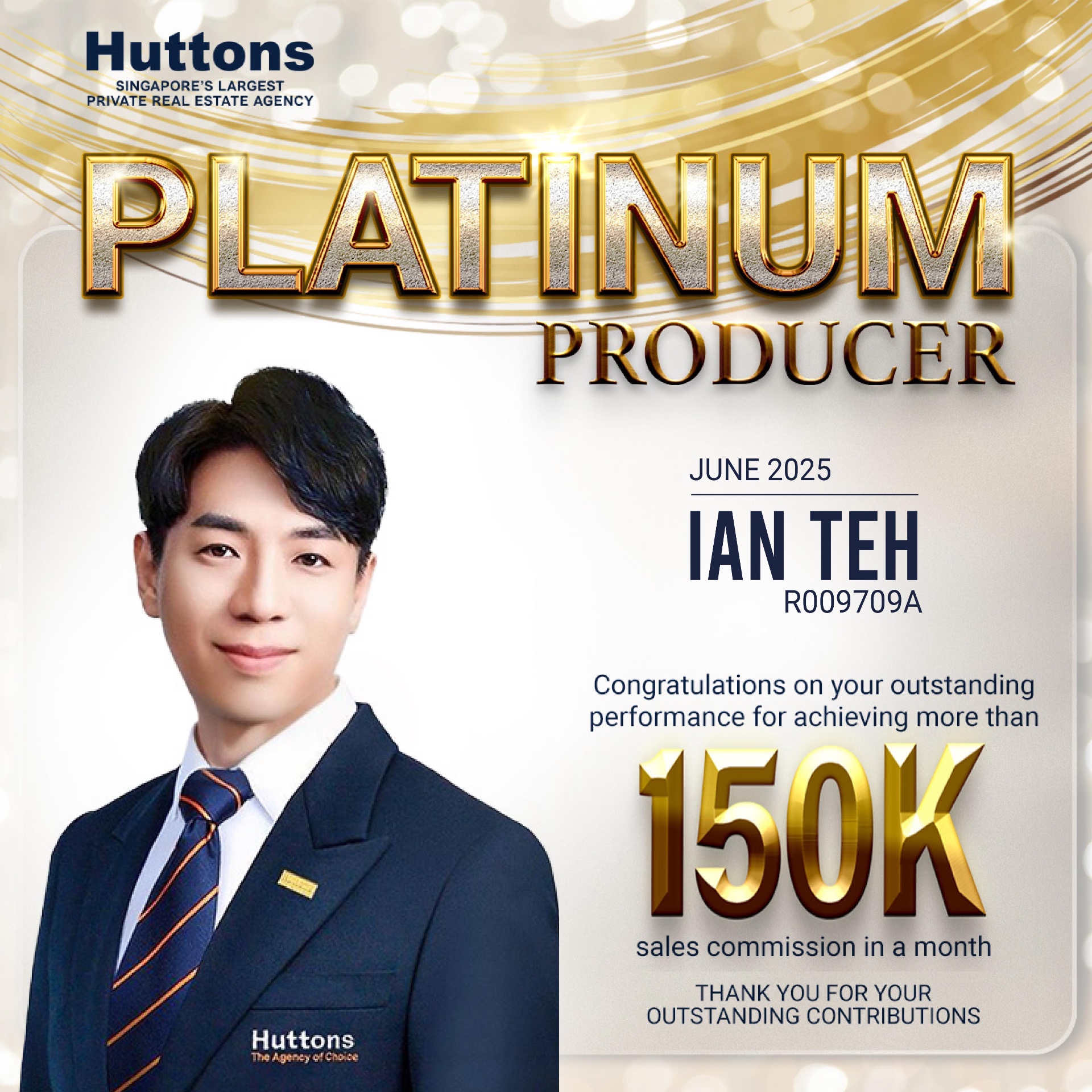 Huttons Platinum Producer · June 2025